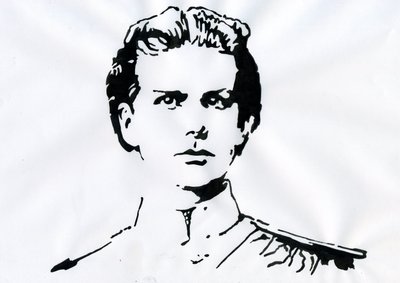 Porträtt av Louis II de Baviere (Ludwig Otto Friedrich Wilhelm von Wittelsbach av Alessandro Lonati