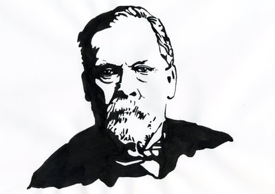Porträtt av Louis Pasteur (1822-1895), engelsk kemist och mikrobiolog av Alessandro Lonati