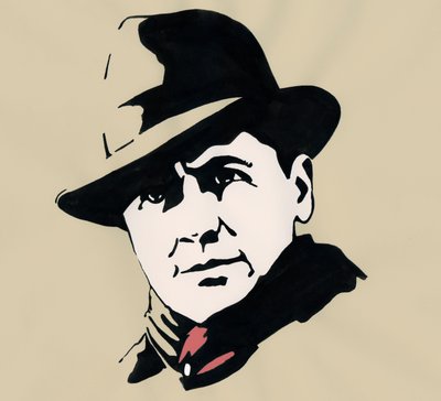 Porträtt av den prefekte och motståndskraftiga fransmannen Jean Moulin (1899-1943) av Alessandro Lonati