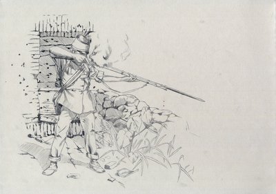 Andra kejsardömet (1852-1870): infanterist, soldat i den österrikiska armén, österrikisk-ungersk (österrikisk-ungersk) av Alessandro Lonati