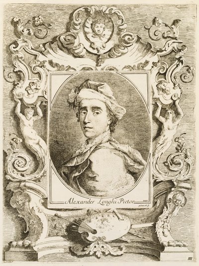 Kompendium av livet för de mest berömda historiska venetianska målarna i det nuvarande århundradet med hans porträtt hämtade från det naturliga som skisserats och graverats av Alessandro Longhi Veneziano av Alessandro Longhi and Italian 18th Century