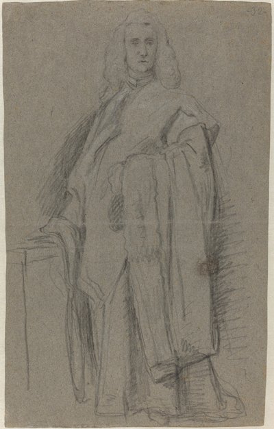 En venetiansk åklagare i San Marco [recto] av Alessandro Longhi or Pietro Longhi