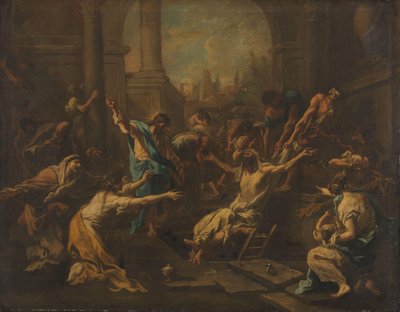 Lazarus uppståndelse av Alessandro Magnasco