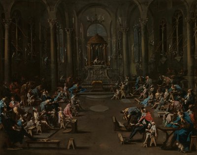 Synagogan av Alessandro Magnasco