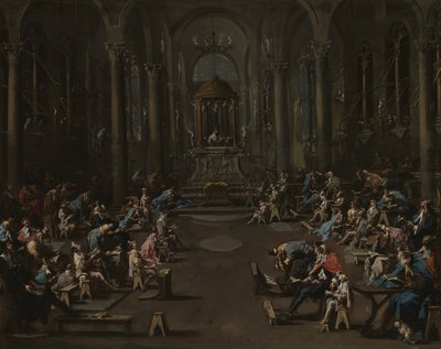 Synagogan, 1725-35 av Alessandro Magnasco