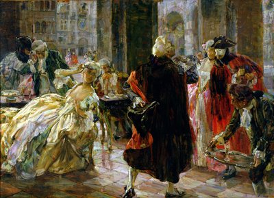 Café Florian på 1700-talet av Alessandro Milesi