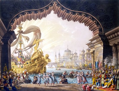 Korsfararen i Egypten av Alessandro Sanquirico