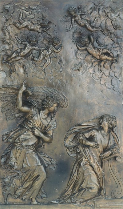 Bebådelsen, c. 1583. av Alessandro Vittoria