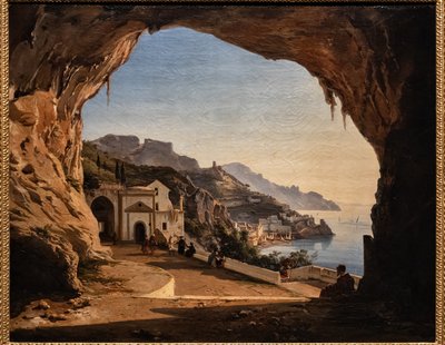 Capichinernas grotta i Amalfi, ca 1850 (olja på duk) av Alessandro la Volpe