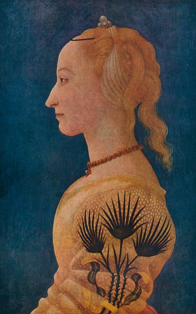 Porträtt av en dam, c1465 av Alesso Baldovinetti