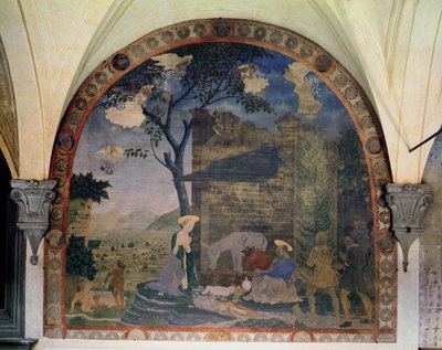 Födelsekyrkan, 1460-62 av Alesso Baldovinetti