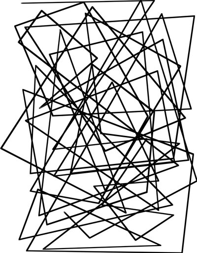 Skog, 2019, (ritning) av Alex Caminker