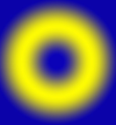 Geometriska lampor, #4, (gradient) av Alex Caminker