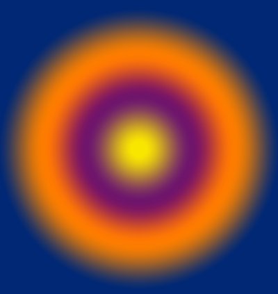 Geometriska lampor, #6, (gradient) av Alex Caminker