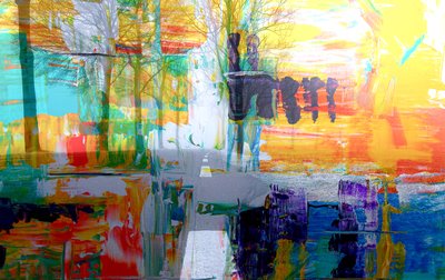 Path, 2019, (blandade media) av Alex Caminker