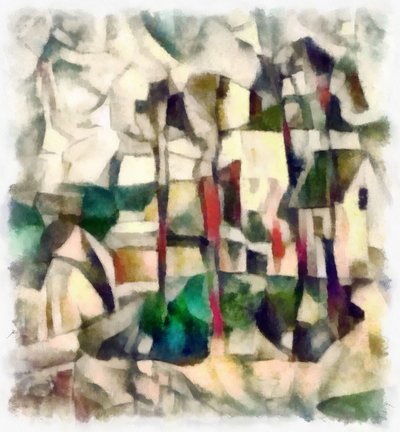 Visa (grön) #21,2016, av Alex Caminker