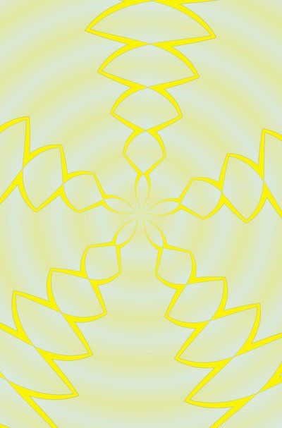 arabesque #10,2019,(blandade media) av Alex Caminker