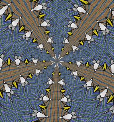 arabesque #18,2019,(blandade media) av Alex Caminker