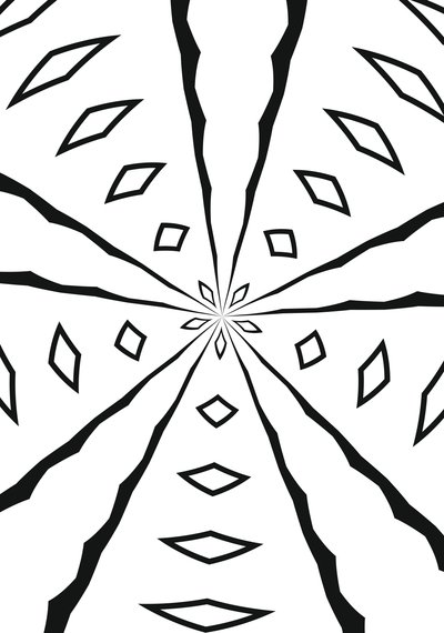 arabesque #26,2019,(blandade media) av Alex Caminker