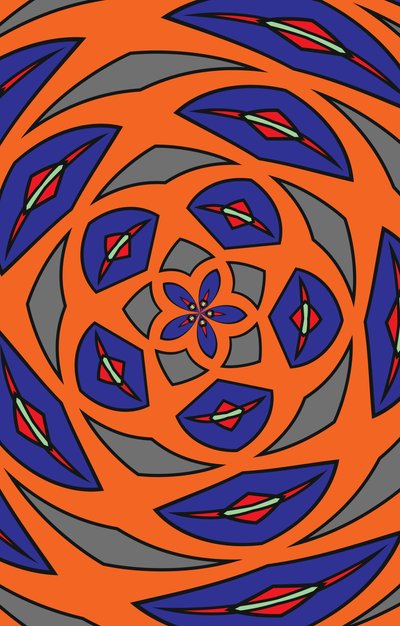arabesque #27,2019,(blandade media) av Alex Caminker