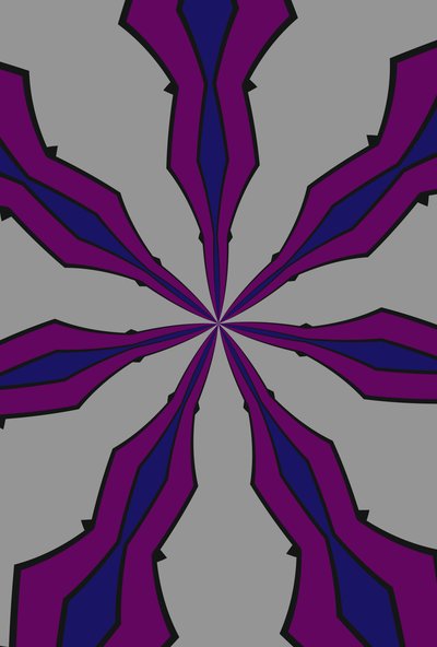 arabesque #33,2019,(blandade media) av Alex Caminker