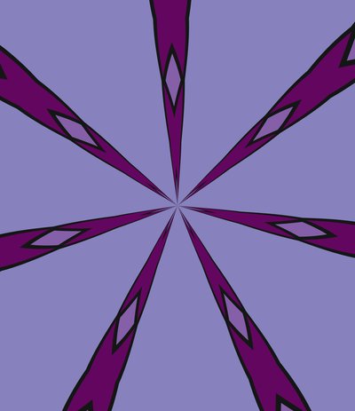 arabesque #34,2019,(blandade media) av Alex Caminker