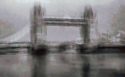 bridge, 2019, (blandade media) av Alex Caminker
