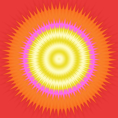spricker i solen, 2019, (blandade media) av Alex Caminker