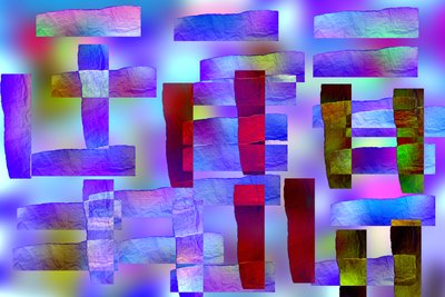 etyd #16,2019,(blandade media) av Alex Caminker