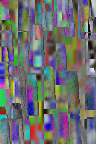 etude #24,2019,(blandade media) av Alex Caminker