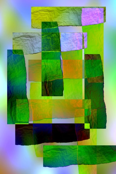 etude #8,2019,(blandade media) av Alex Caminker
