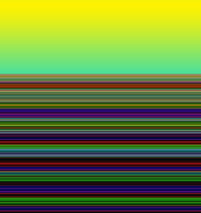 fält på morgonen, 2019, (gradient) av Alex Caminker