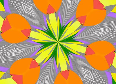 blommor #108,2019,(blandade media) av Alex Caminker