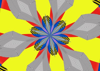 blommor #114,2019,(blandade media) av Alex Caminker