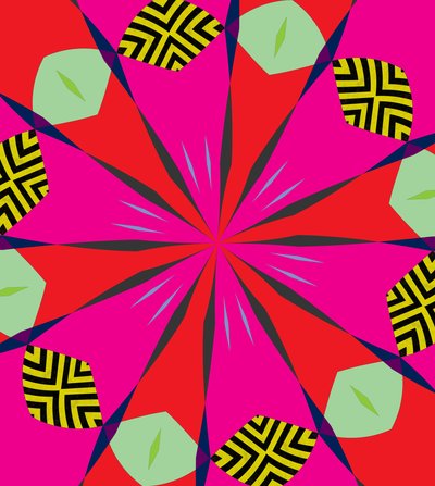 blommor #1,2019,(blandade media) av Alex Caminker