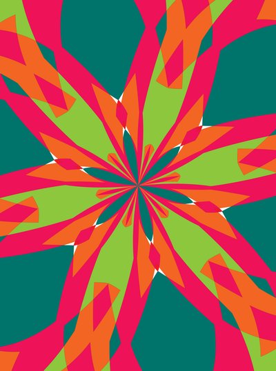 blommor #21,2019,(blandade media) av Alex Caminker