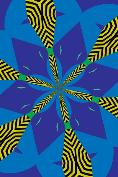 blommor #22,2019,(blandade media) av Alex Caminker