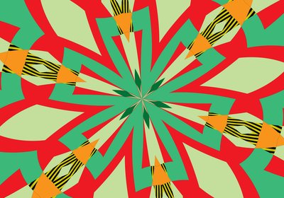 blommor #29,2019,(blandade media) av Alex Caminker