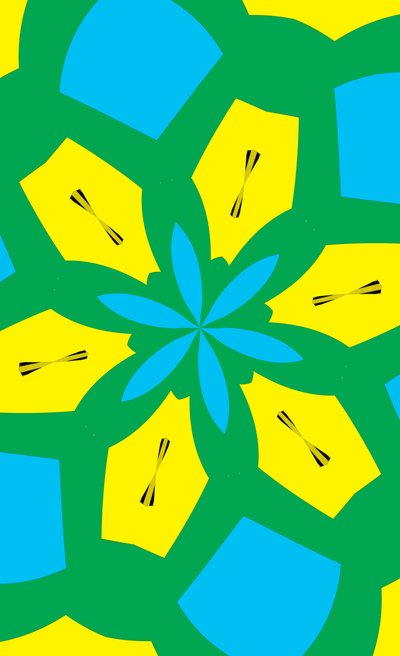 blommor #36,2019,(blandade media) av Alex Caminker