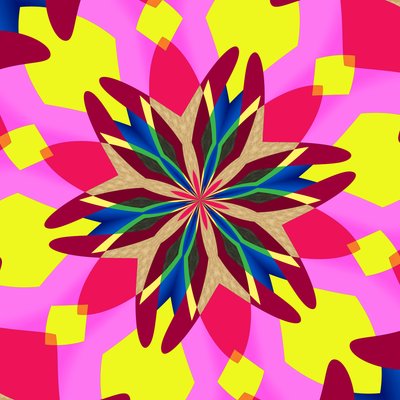 trädgårdsblomma, 2019, (blandade media) av Alex Caminker