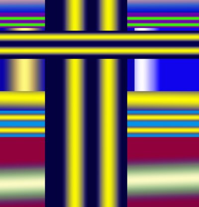 högspänningsledningar, 2019, (gradient) av Alex Caminker