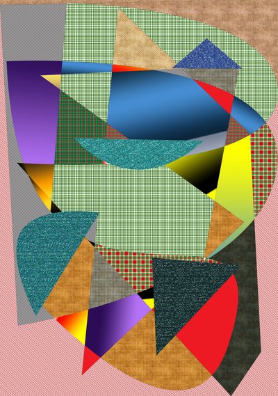 landskap #2,2019,(blandade media) av Alex Caminker