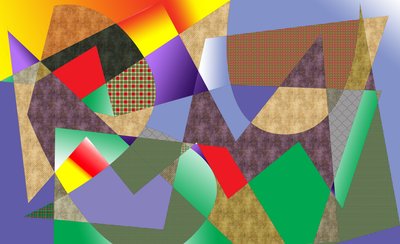 landskap #3,2019,(blandade media) av Alex Caminker
