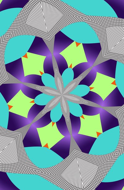 ornament #102,(blandade media) av Alex Caminker