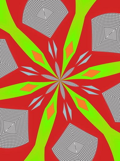 ornament #110,(bland media) av Alex Caminker
