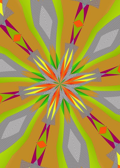 ornament #112,(blandade media) av Alex Caminker