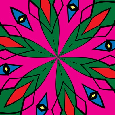 ornament #120,(blandade media) av Alex Caminker
