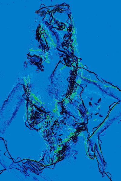 outlines, 2020, (blandade media) av Alex Caminker