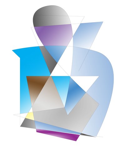 porträtt, 2019, (gradient) av Alex Caminker