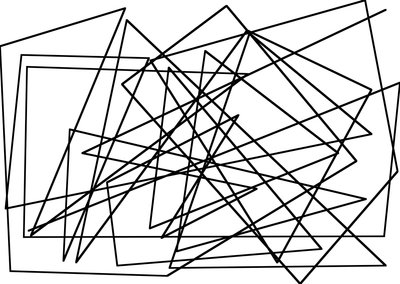 string-line as a cubism, 2017, (mixed media) av Alex Caminker